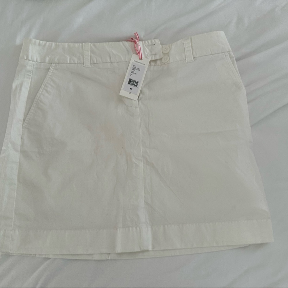 Vineyard Vines Cream Mini Skirt
